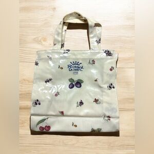 Rare Richard Ginori Mini Plastic Tote Bag Floral Fruit Pattern Feminine Vintage